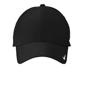 Nike Black Cap with White Swoosh Accent